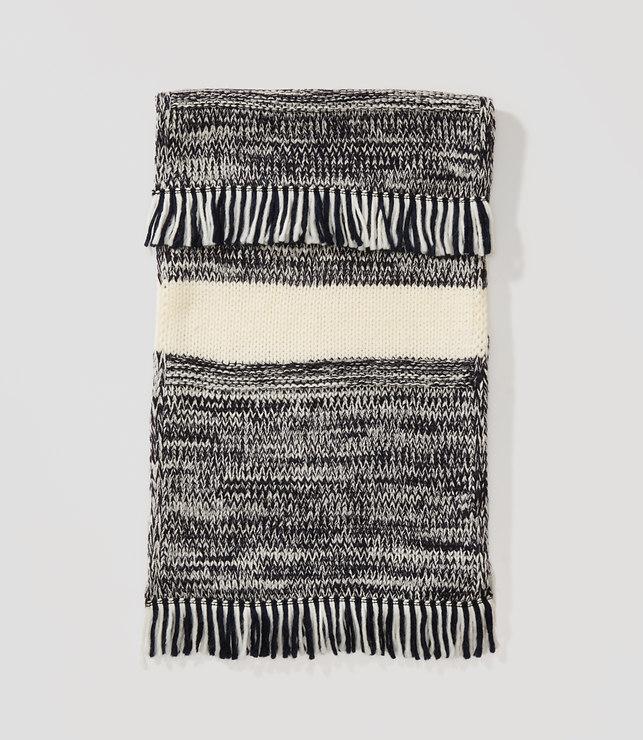 Loft Marled Stripe Scarf