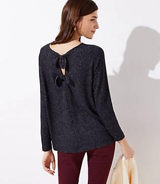 Loft Bow Keyhole Back Top