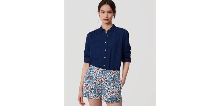 Loft Floral Medallion Riviera Shorts