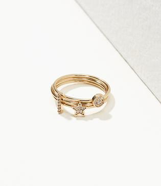 Loft Starry Stackable Ring Set