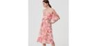 Loft Botanic Cold Shoulder Dress