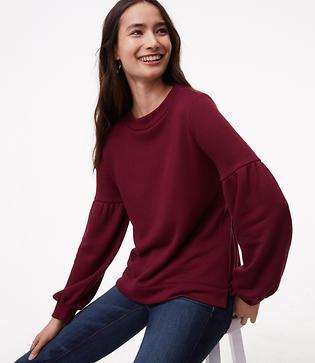 Loft Lantern Sleeve Sweatshirt