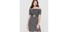 Loft Lou & Grey Linen Jersey Twist Off The Shoulder Dress