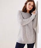 Loft Plus Speckled Boatneck Tunic Sweater