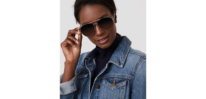 Loft Oversized Aviator Sunglasses