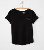 Loft Black Cat Vintage Soft Pocket Tee