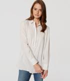 Loft Ladder Lace Tunic Shirt