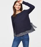 Loft Side Tie Two In One Sweater