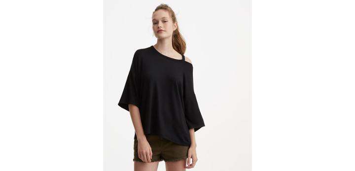 Loft Lou & Grey Signaturesoft Cutout Bell Sleeve Top