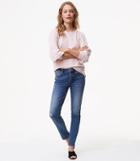 Loft Modern Skinny Jeans In Destructed Light Indigo Wash