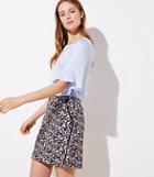 Loft Floral Lacy Pocket Shift Skirt