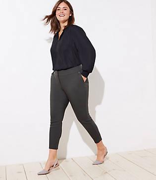 Loft Plus Skinny Button Pocket Pants