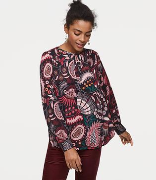 Loft Masquerade Keyhole Blouse