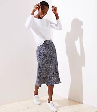 Loft Pull On Flutter Skirt