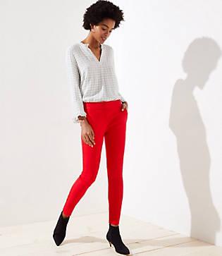 Loft Skinny Split Waist Pants In Marisa Fit