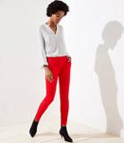 Loft Skinny Split Waist Pants In Marisa Fit
