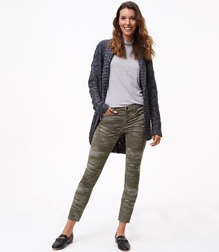 Loft Camouflage Leggings In Sateen Five Pocket
