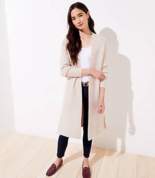 Loft Chevron Duster Sweater