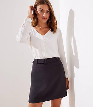Loft Belted Skirt