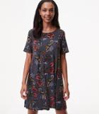 Loft Floral Swing Dress