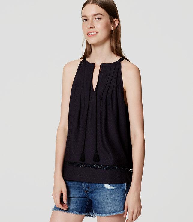 Loft Tasseled Halter Top