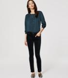 Loft Modern Filigree Skinny Velvet Pants