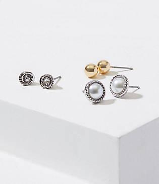 Loft Rope Stud Earring Set