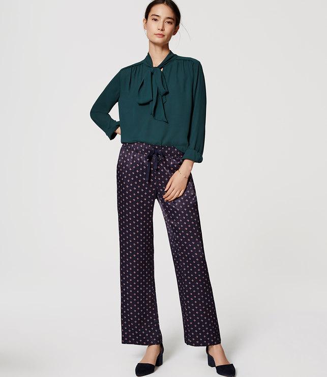 Loft Geo Fluid Drawstring Pants