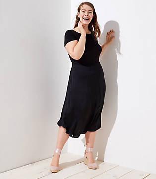 Loft Plus Modern Mixed Media Dress