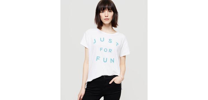 Loft Sundry Just For Fun Tee