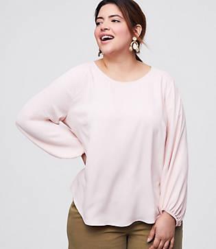 Loft Plus Fluid Blouse