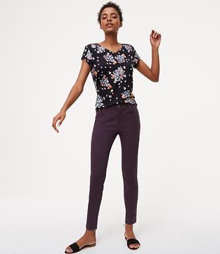 Loft Modern Unpicked Skinny Ankle Jeans