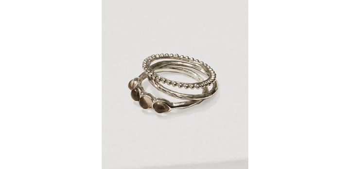Loft Dot Stone Ring Set