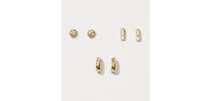 Loft Pave Drop Stud Earring Set