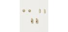 Loft Pave Drop Stud Earring Set