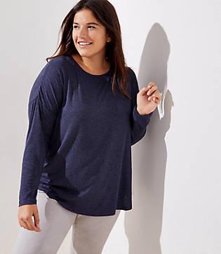 Loft Plus Dolman Shirttail Tee