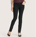 Loft Modern Straight Leg Jeans In Black