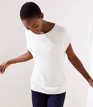 Loft Dolman Cap Sleeve Sweater