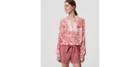 Loft Botanic Lacy Split Neck Blouse