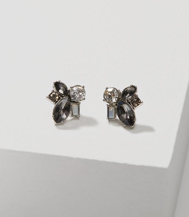 Loft Crystal Baguette Stud Earrings