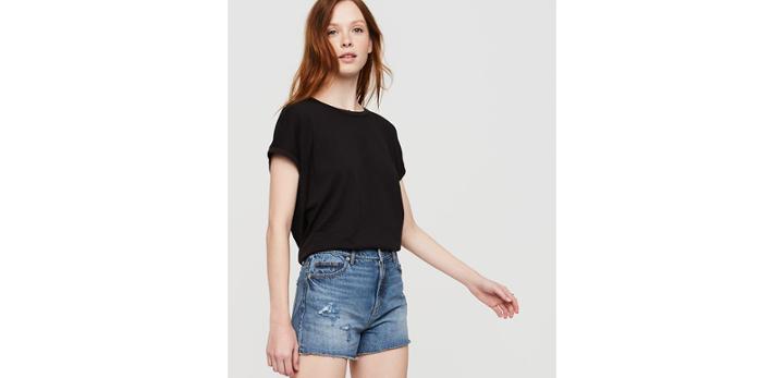 Loft Lou & Grey Cut Off Denim Shorts