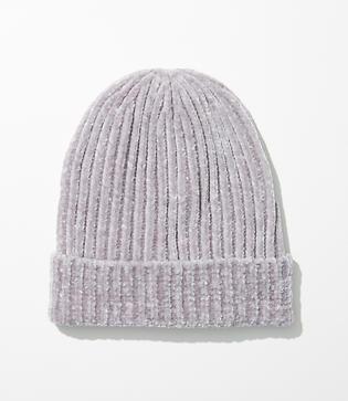 Loft Ribbed Chenille Beanie