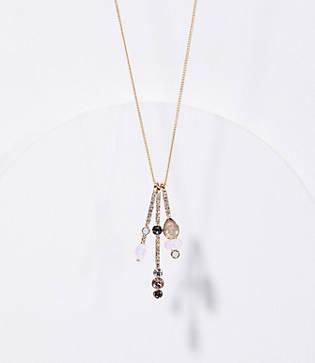 Loft Crystal Bar Pendant Necklace