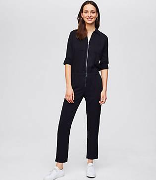 Loft Utility Zip Jumpsuit