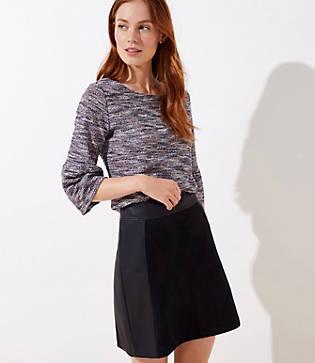 Loft Boucle Bell Cuff Top