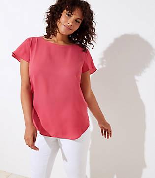 Loft Plus Double Bar Back Top