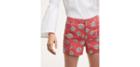 Loft Sketched Floral Riviera Shorts With 4 Inch Inseam