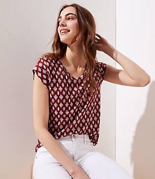 Loft Ikat Linen Tee