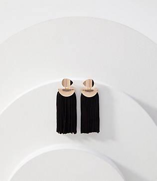 Loft Geometric Tassel Earrings