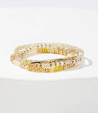 Loft Bar Beaded Stretch Bracelet Set